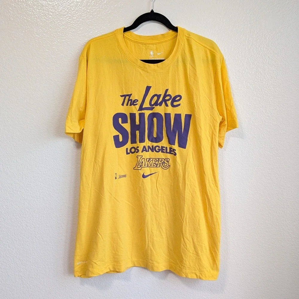 Nike NBA LA Lakers Dri Fit The Lake Show Graphic Short Sleeve T-Shirt XL